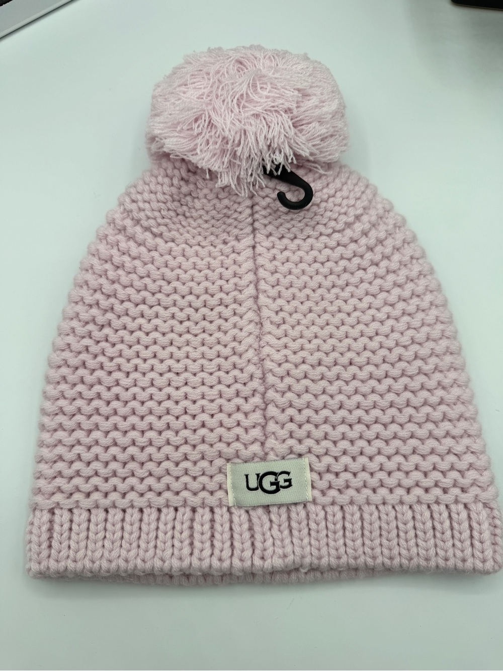 UGG NWT Pink Knit Pom Beanie